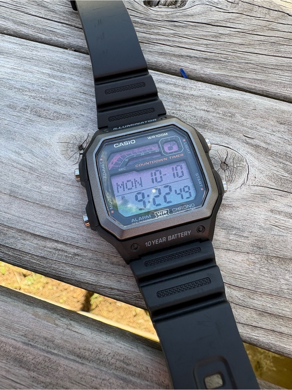 Casio WS1600H Custom Mod Digital Watch